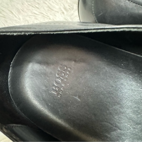 Hugo boss slip on loafter leather shoes black sz 12 - Picture 7 of 9